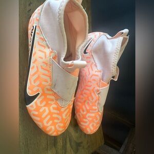 Nike Kids soccer cleats - Orange and peachy color youth size 1.5